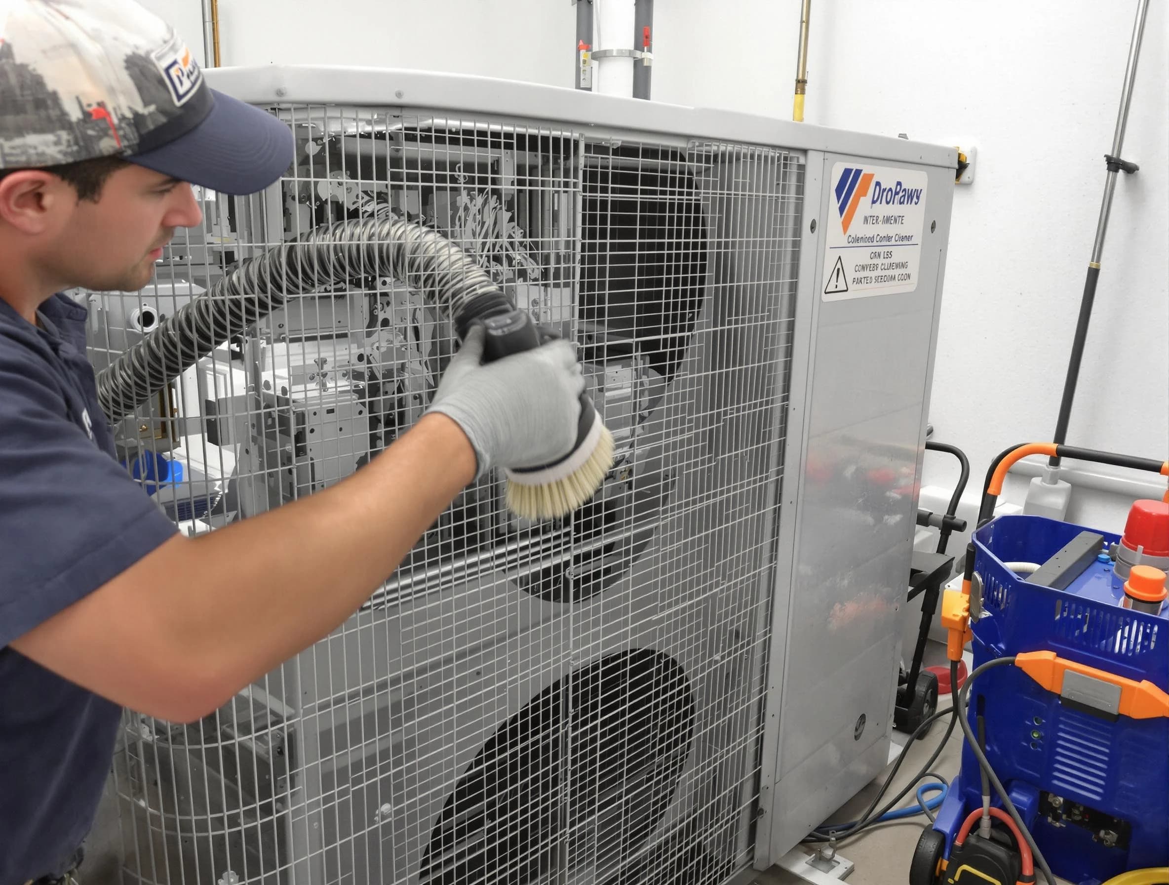 Glendale Air Duct Cleaning specialist performing precision AC coil cleaning for improved system performance in Glendale