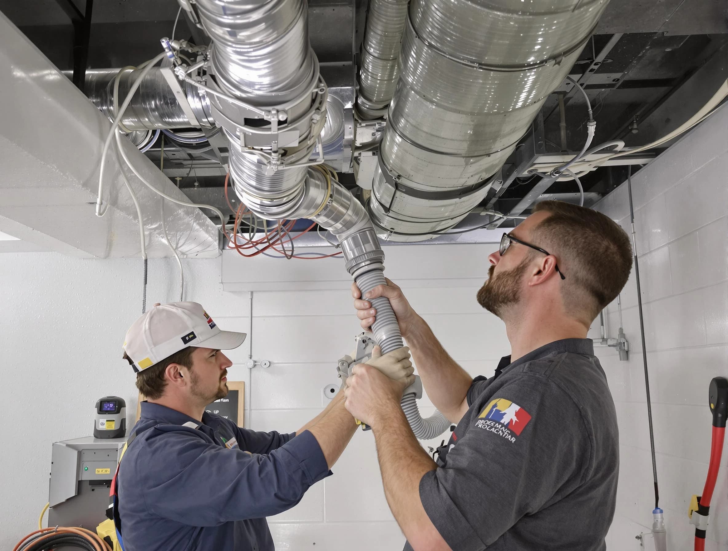 Glendale Air Duct Cleaning technician performing thorough AC duct cleaning in Glendale